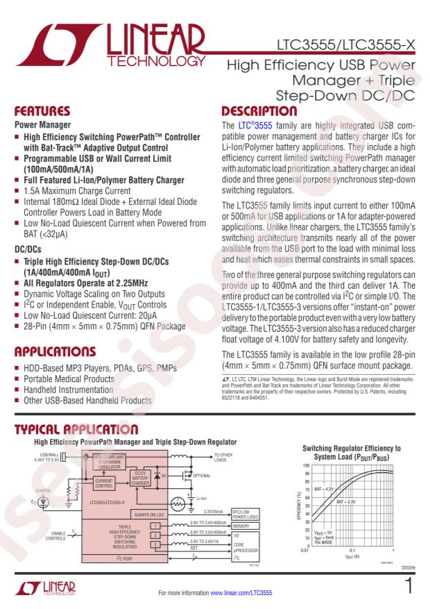 LTC3555EUFD-1#PBF