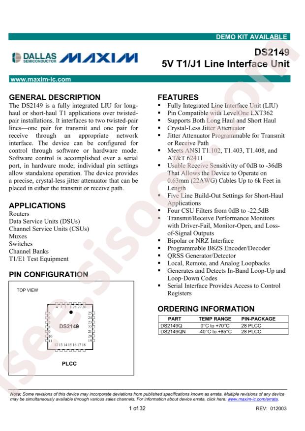 DS2149QN+T&R