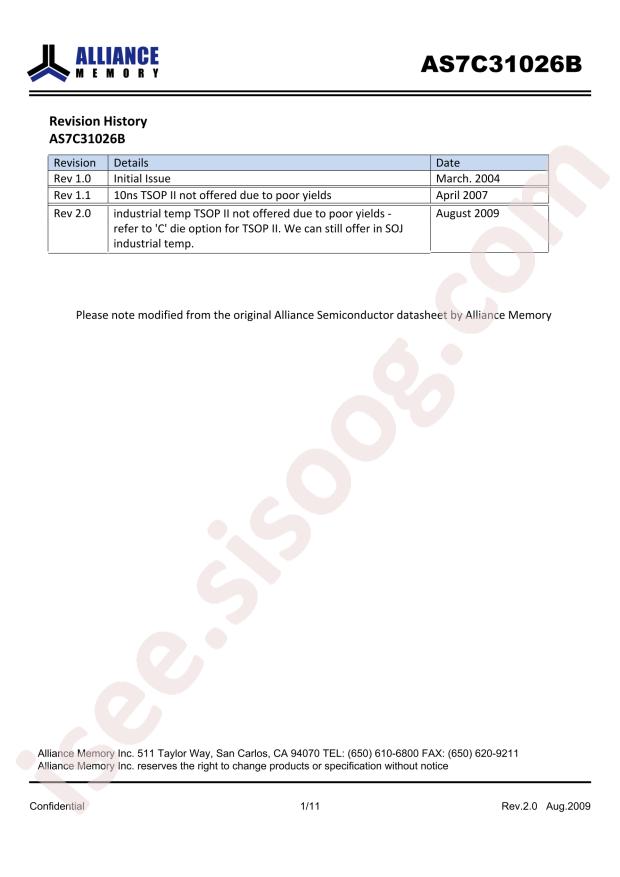 AS7C31026B-12TCN