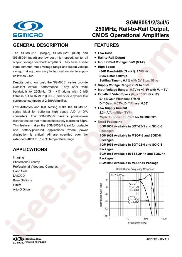 SGM8052XS/TR