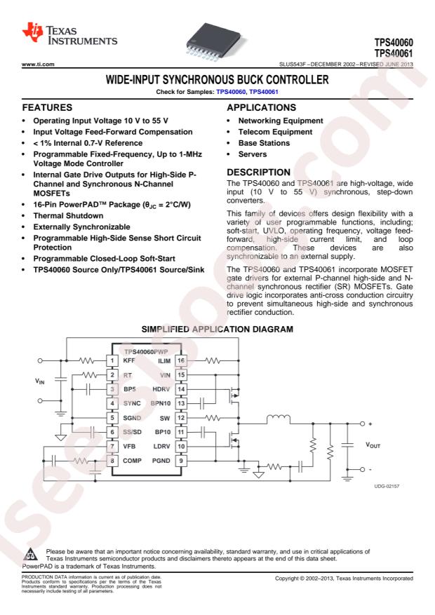 TPS40061PWP