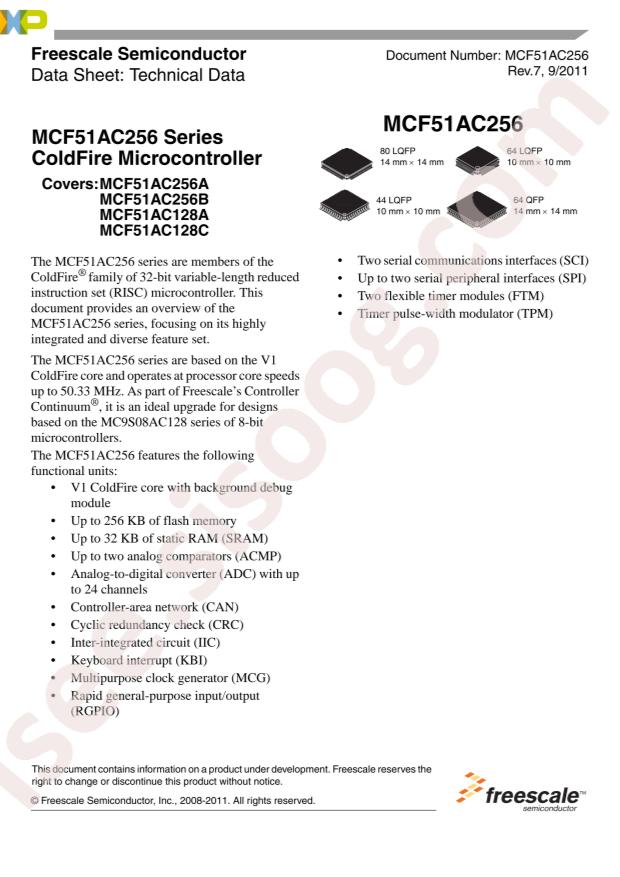 MCF51AC256BCLKE