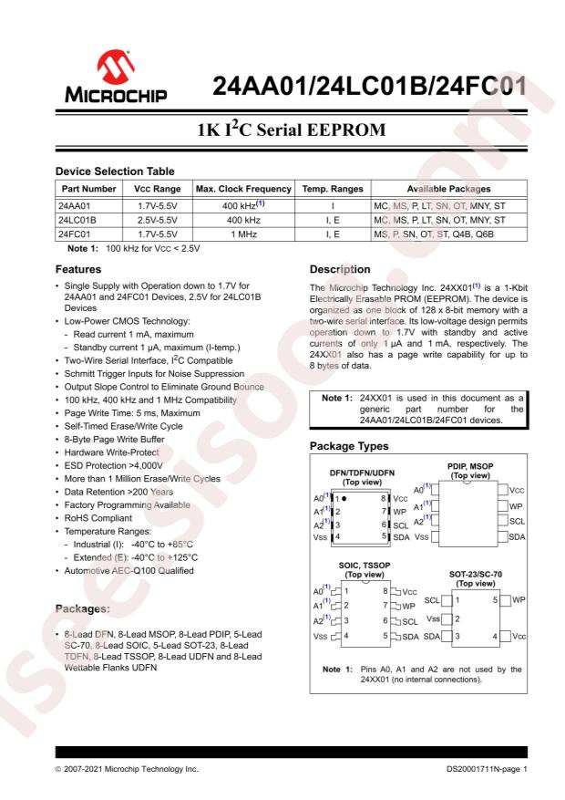 24LC01BT-E/OT