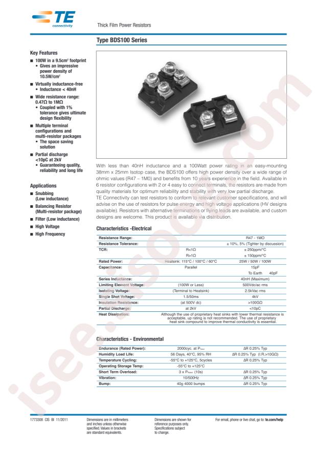 TE Connectivity BDS2A1002K2K