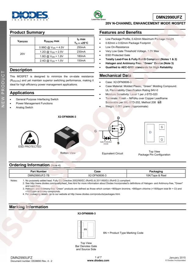DMN2990UFZ-7B