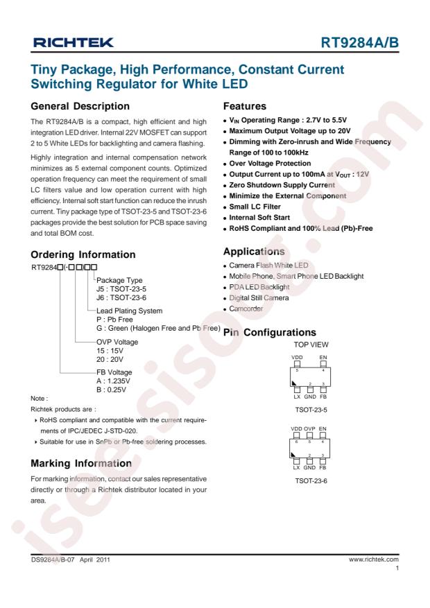 RT9284A-20GJ6E