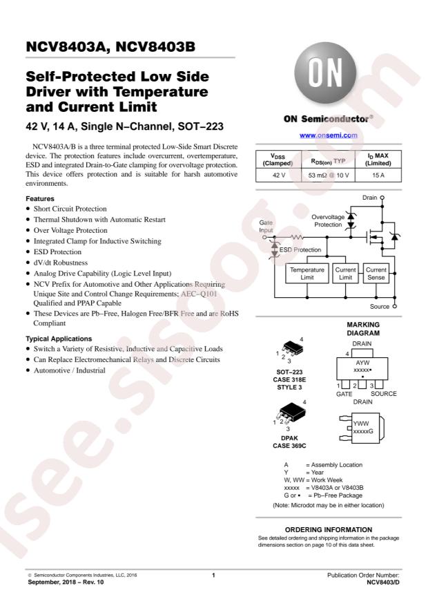 NCV8403ASTT1G