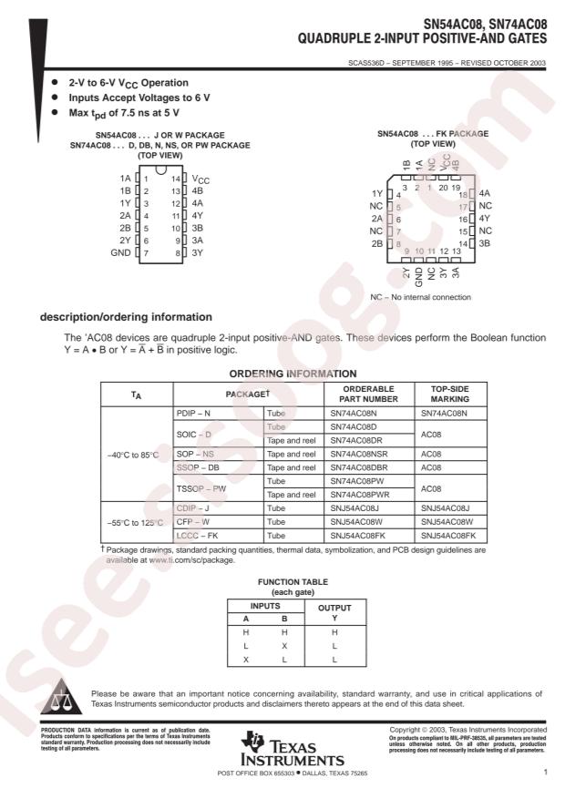 SN74AC08PWR