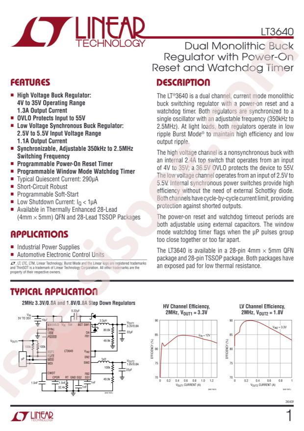 LT3640EFE#PBF