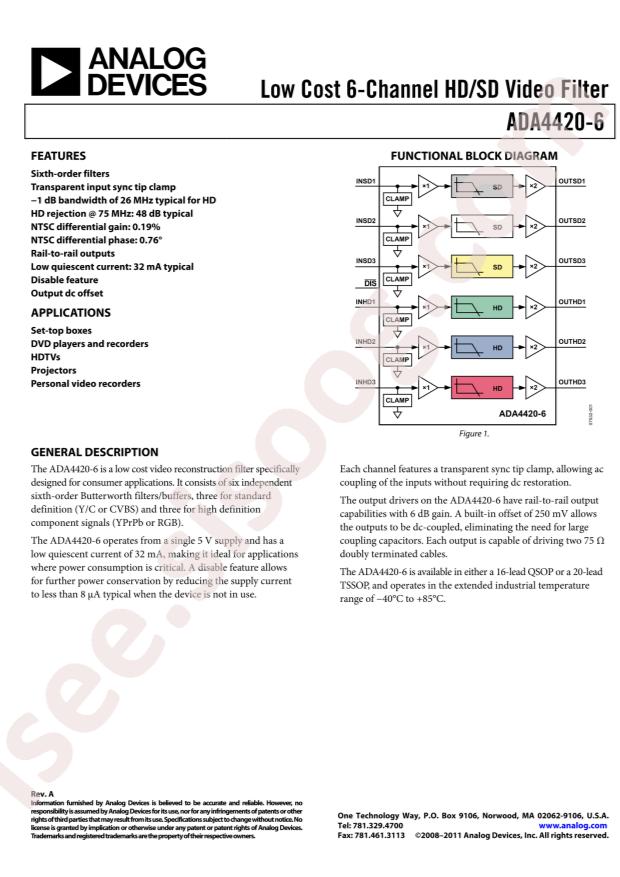 ADA4420-6ARQZ-RL