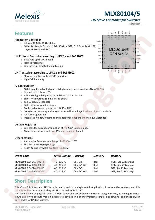 MLX80105KLQ-EAA-000-RE