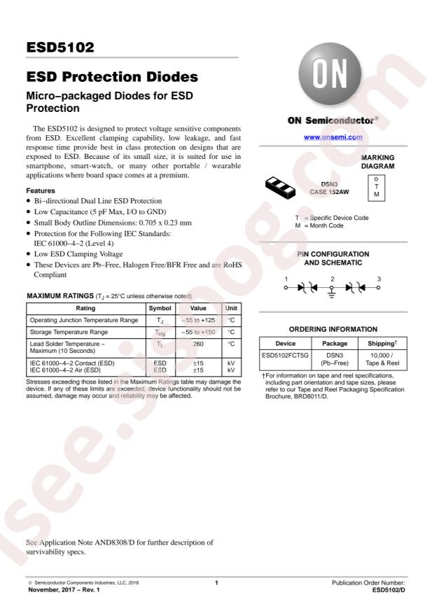 ESD5102FCT5G