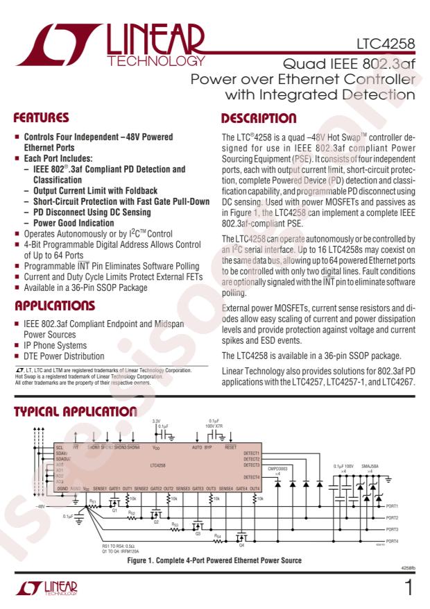 LTC4258CGW#PBF