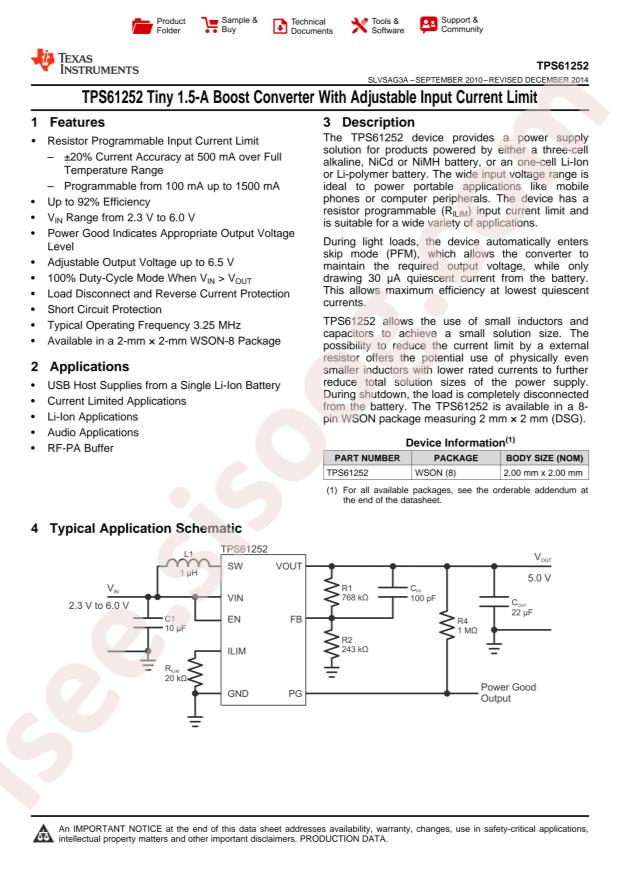 TPS61252DSGR