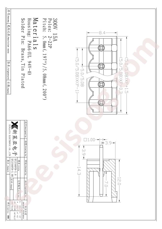 XY2500V-B-5.00-4P