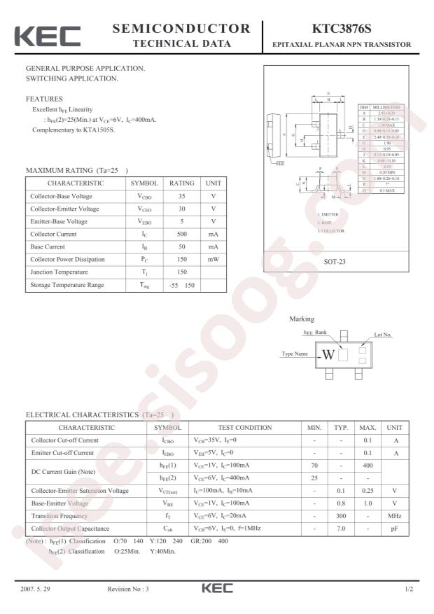 KTC3876S-Y-RTK/P