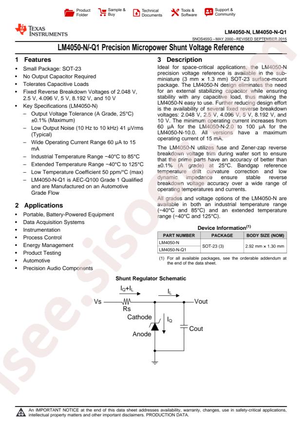 LM4050CIM3X-4.1/NOPB