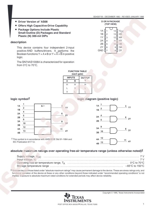 SN74AS1008AN