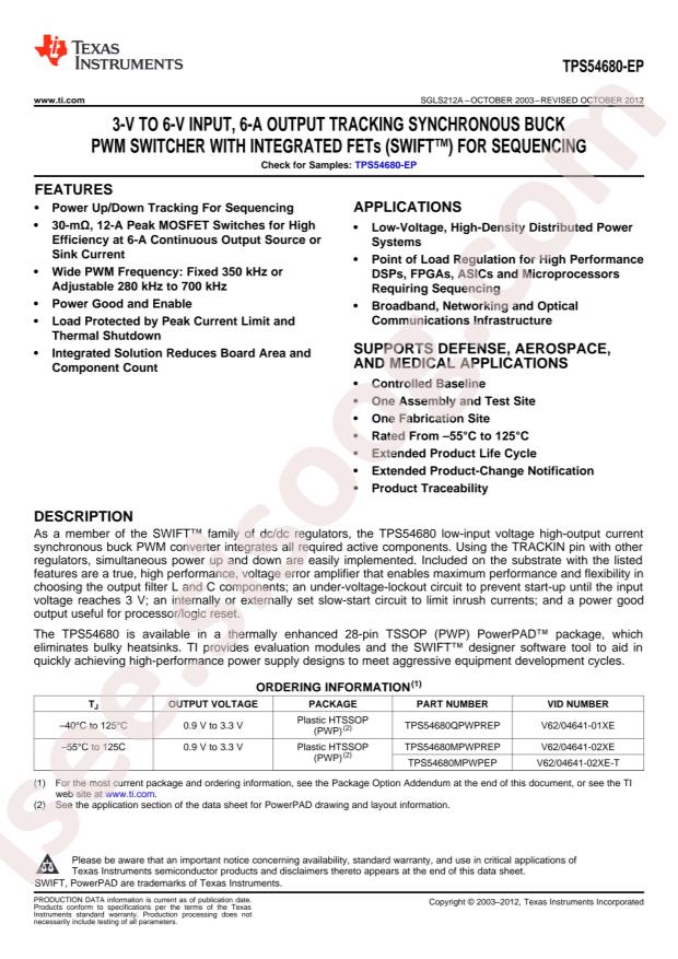 TPS54680MPWPREP