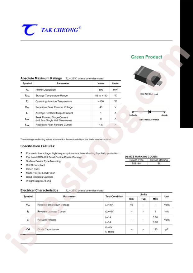 Tak Cheong B5819W