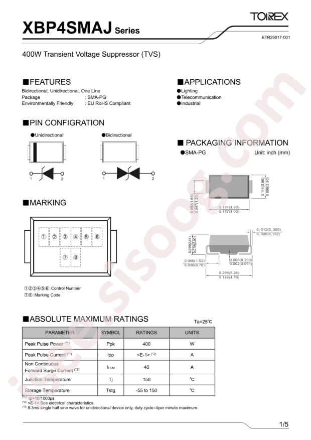 XBP4SMAJ024C-G