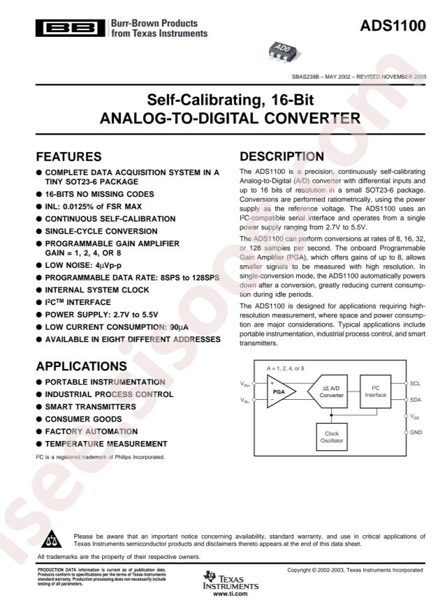 ADS1100A0IDBVT