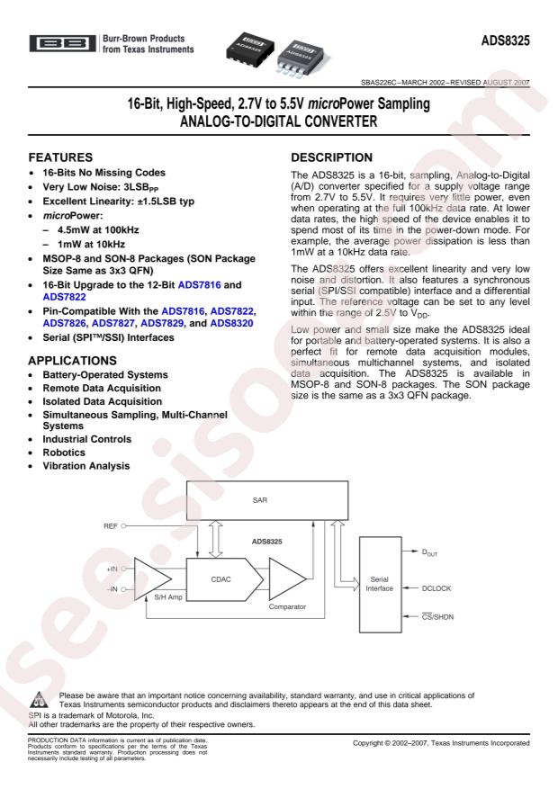 ADS8325IBDRBT
