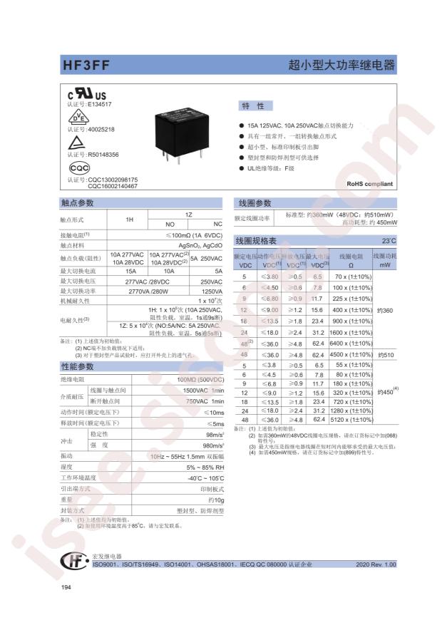 JQC-3FF/012-1ZS(551)