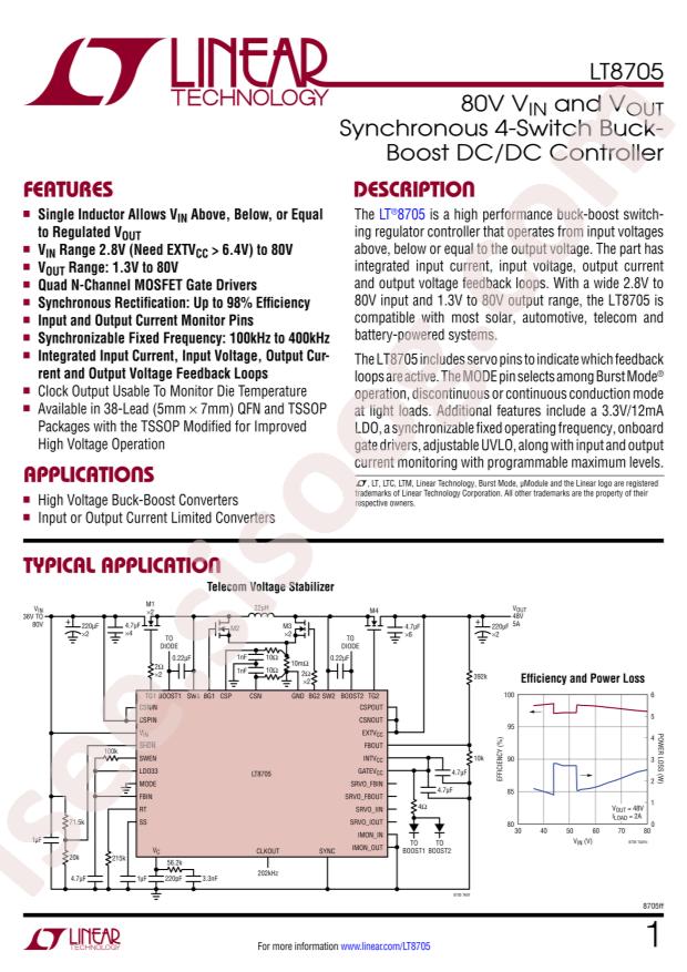 LT8705EFE#PBF