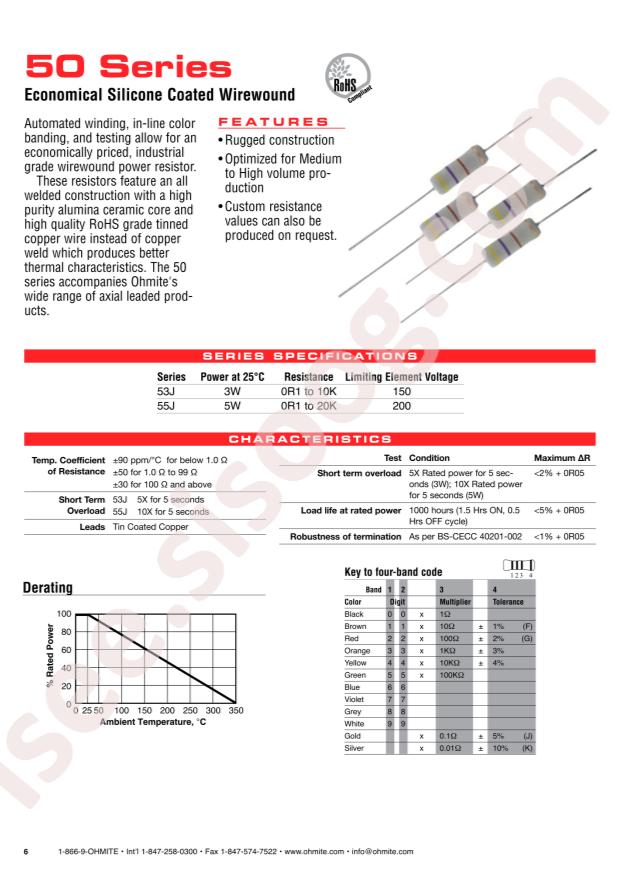 Ohmite 55J500E