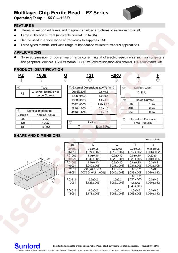 PZ1608U330-3R0TF
