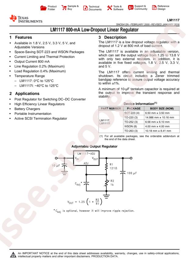 LM1117MPX-1.8/NOPB