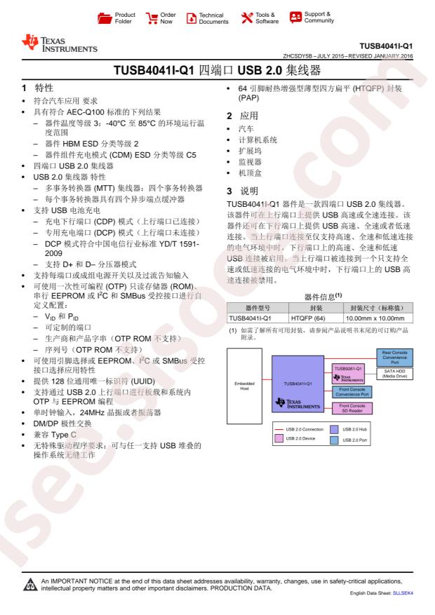 TUSB4041IPAPRQ1