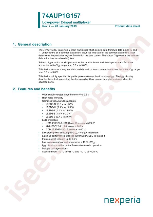 74AUP1G157GM,132