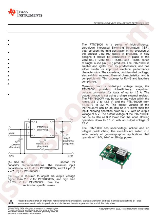 PTN78000WAH