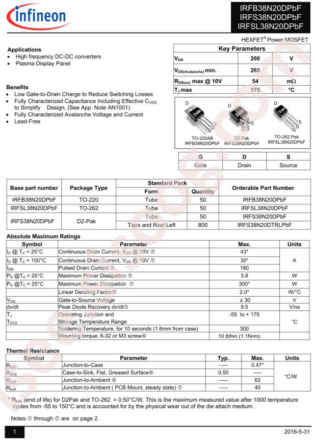 IRFS38N20DTRLP