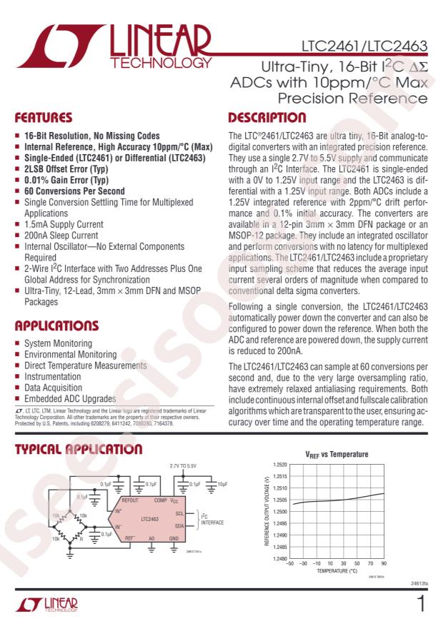 LTC2461CDD#TRPBF