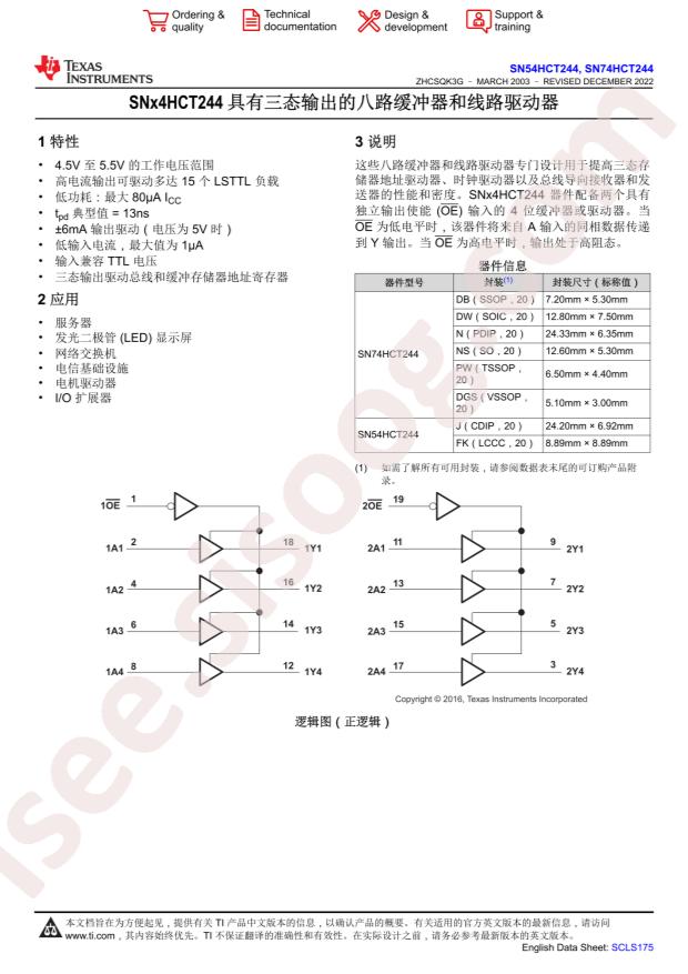 SN74HCT244DW