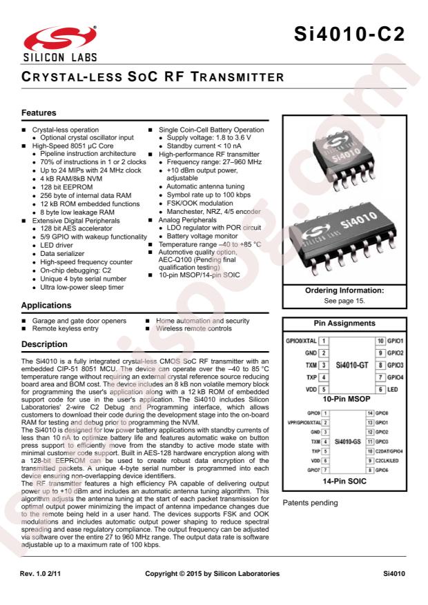 SI4010-C2-AT