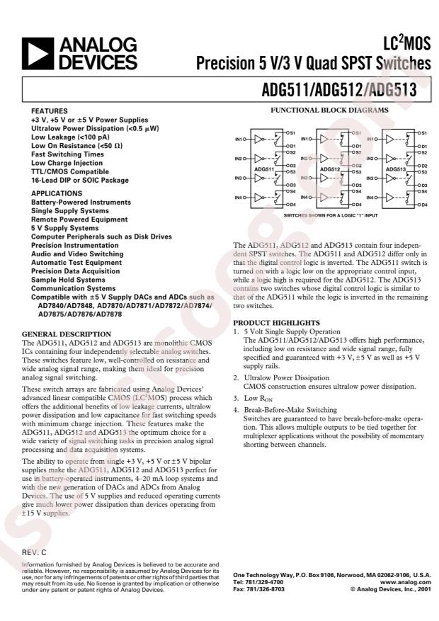 ADG512BRZ-REEL7