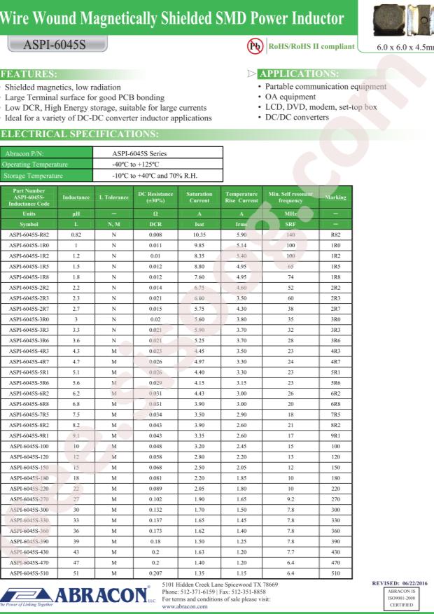 ASPI-6045S-150M-T