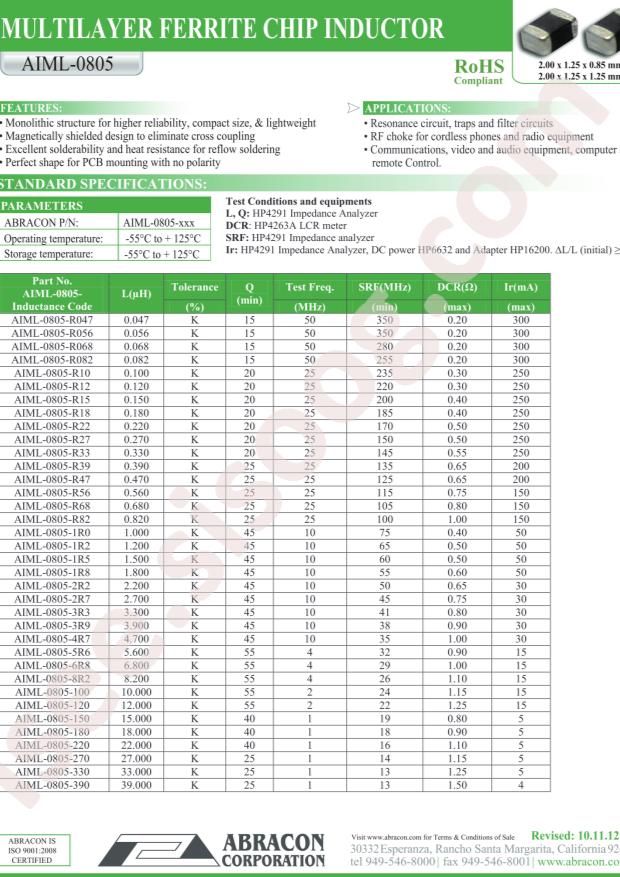 AIML-0805-1R5K-T