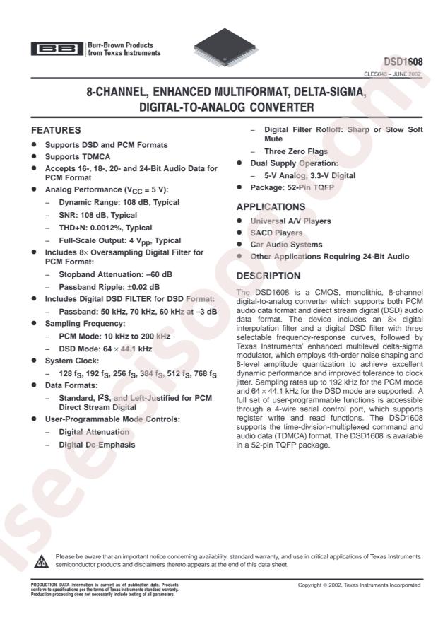 DSD1608PAH