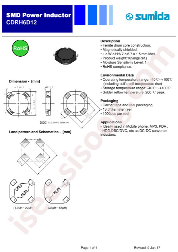 CDRH6D12NP-100NC