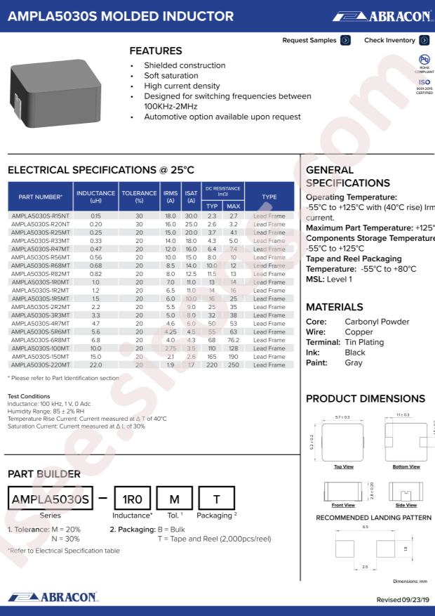 AMPLA5030S-220MT