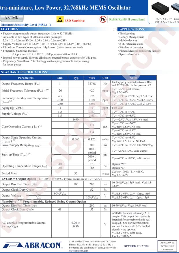 ASTMK-8.192KHZ-LQ-DCC-H-T