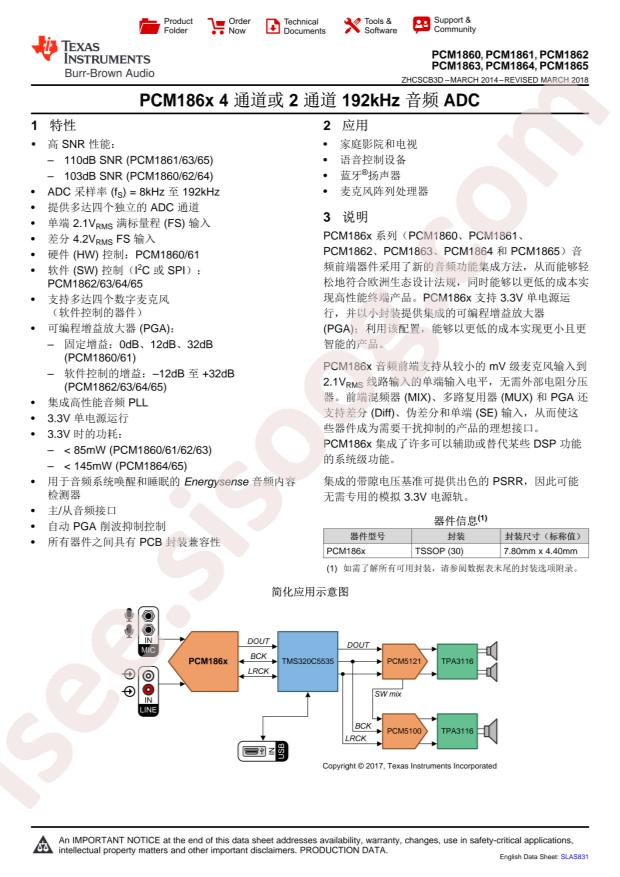 PCM1861DBTR