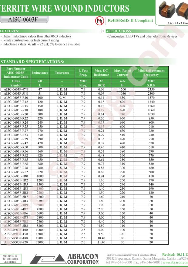 AISC-0603F-R39J-T