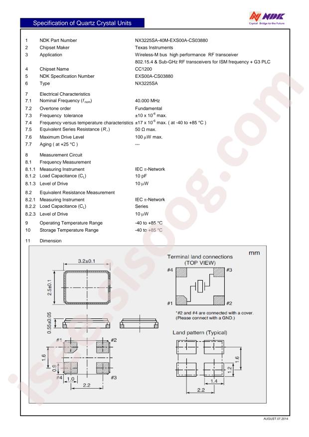 NX3225SA-40M-EXS00A-CS03880