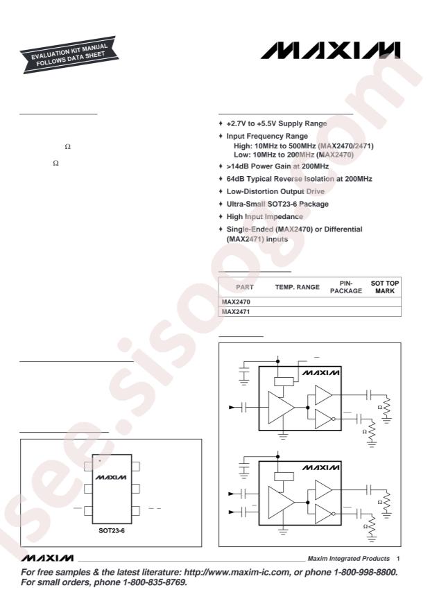 MAX2470EUT+T
